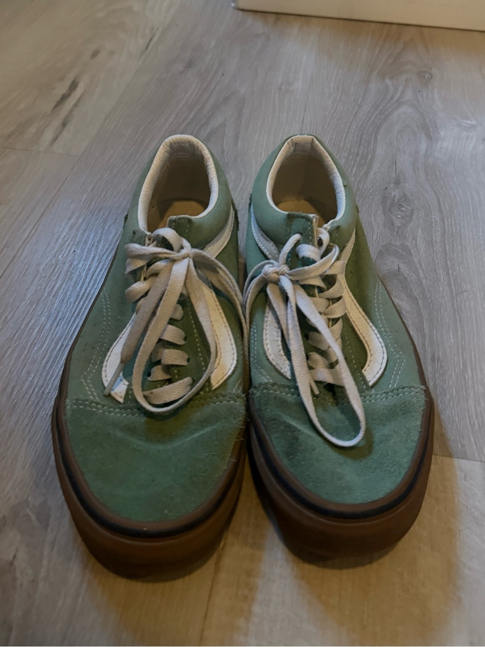 Vans Sneakers in Green and White